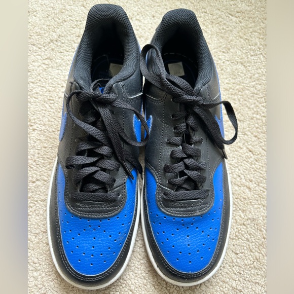 Nike Court Vision Low Black Game Royal 7.5 (womens) UK 6.5 - Picture 1 of 5